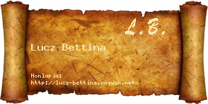 Lucz Bettina névjegykártya